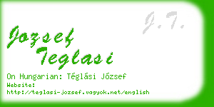 jozsef teglasi business card