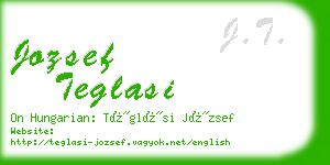 jozsef teglasi business card